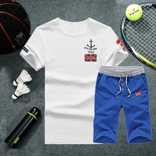 Мъжки спортни екипи тениска и къси панталони-4 модела.