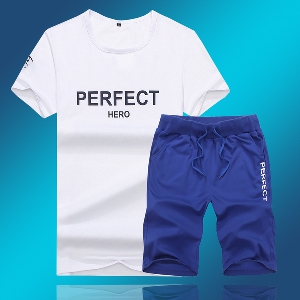 Ανδρικά  σετ - παντελόνια  και μπλουζάκια σε άσπρο, μαύρο, γκρι και μπλε χρώμα