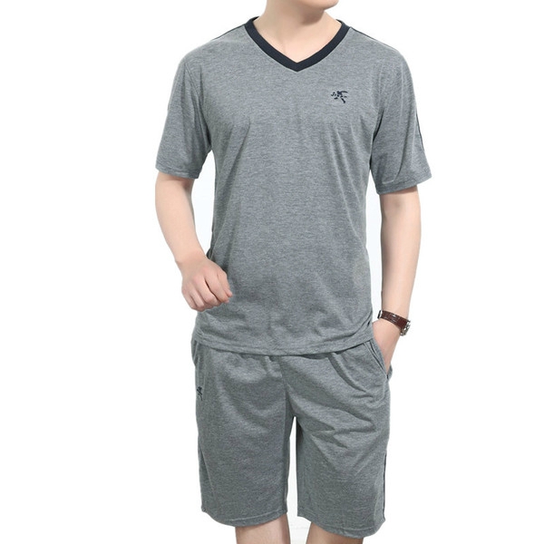 Мъжки спортни летни екипи в сив,бял и син цвят - 8 модела