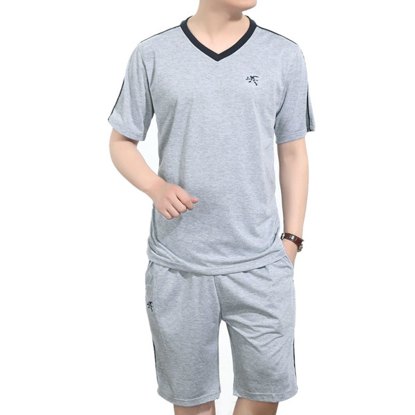 Мъжки спортни летни екипи в сив,бял и син цвят - 8 модела
