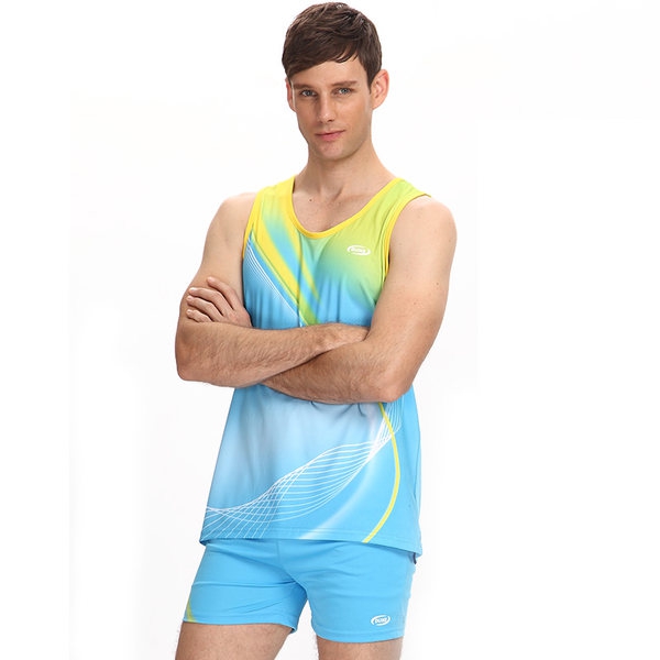 Мъжки спортни екипи от атлетичен спортен потник червен, син, зелен, черен със съответният модел къси панталони