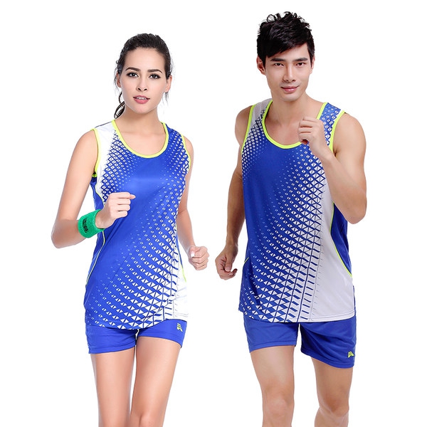 Мъжки спортни летни екипи потник и къси панталони сини, червени, черни, дишащи и бързосъхнещи