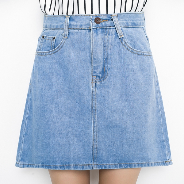 Κυρίες τζην φούστες σε μπλε, ροζ, μαύρο και άσπρο - 6 μοντέλα