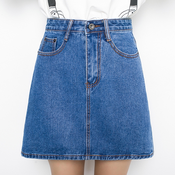 Κυρίες τζην φούστες σε μπλε, ροζ, μαύρο και άσπρο - 6 μοντέλα