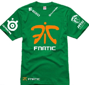 Αντρικά gaming  T-shirts  σε θρυλική ομάδα της Ευρωπαϊκής League of Legends - Fnatic