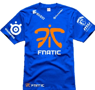 Αντρικά gaming  T-shirts  σε θρυλική ομάδα της Ευρωπαϊκής League of Legends - Fnatic