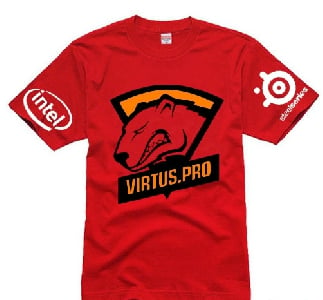 Αντρικά gaming  T-shirts με κοντό μανίκι επαγγελματική CS ομάδα GO - Virtus Pro