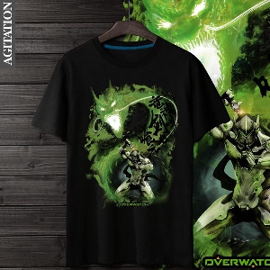 Μοναδικό αντριικό Gaming T-shirts  Overwatch - Genji