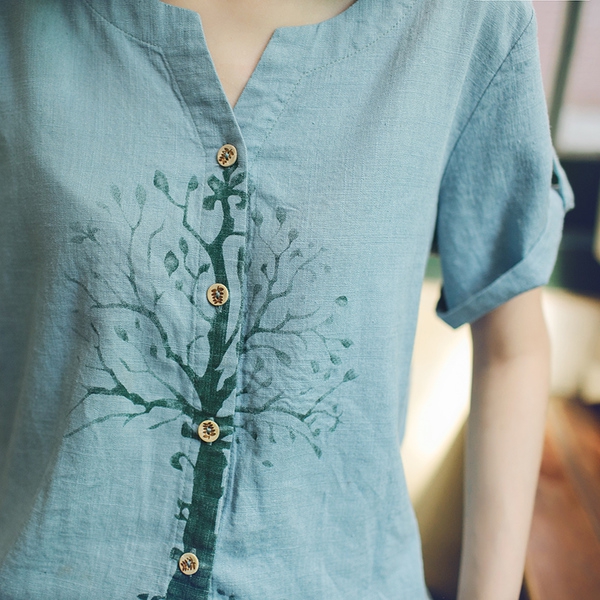 Ευρεία καλοκαίρι μπλούζες περιστασιακή 2 μοντέλα