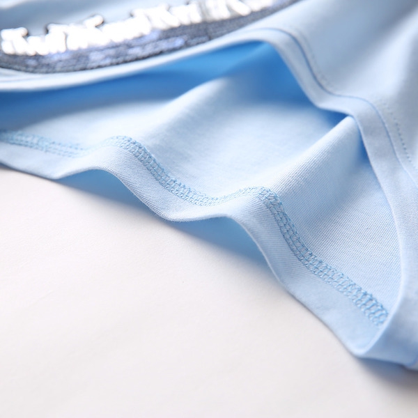 Дамска морско синя лятна тениска с къс ръкав 