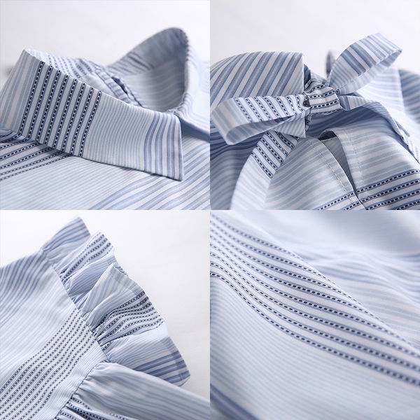 Дамска лятна шифонена и дантелена свободна риза с къс ръкав за най-горещите дни