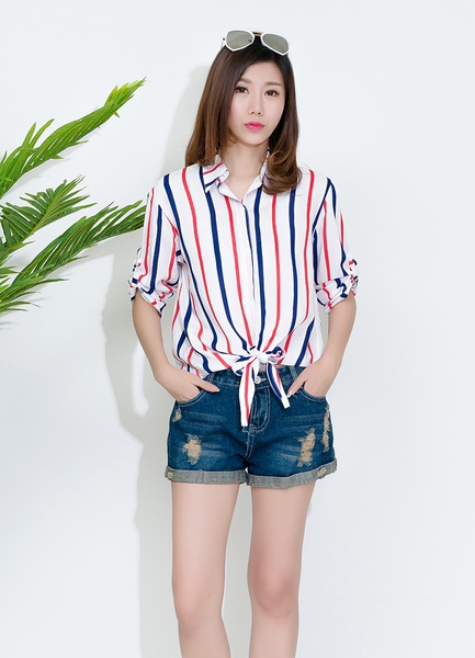 Дамски пролетни ризи с дълъг ръкав 18 модела