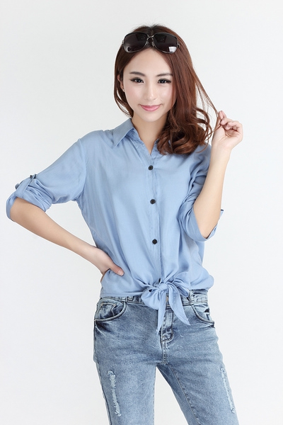 Дамски пролетни ризи с дълъг ръкав 18 модела