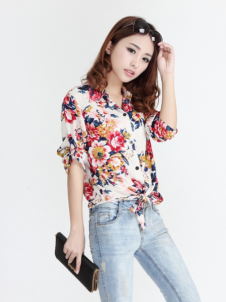 Дамски пролетни ризи с дълъг ръкав 18 модела