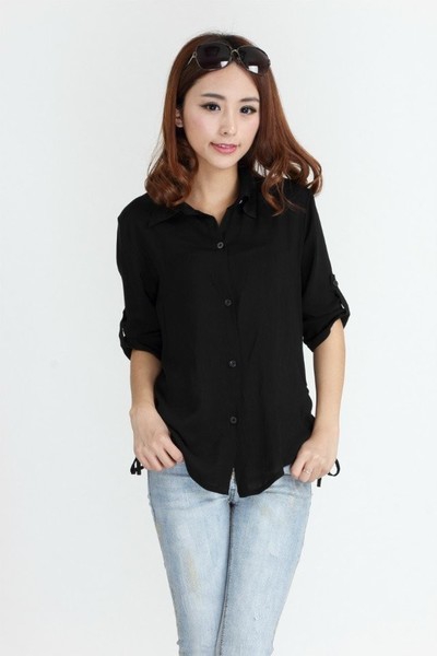 Дамски пролетни ризи с дълъг ръкав 18 модела