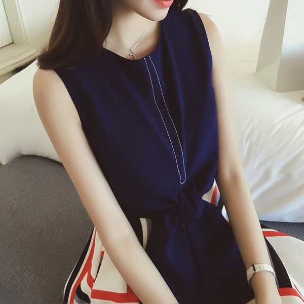 Дамски модерни летни ризи без ръкави       