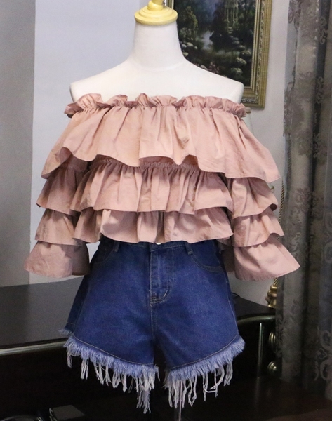 Σύντομη πέπλο ελαστικό πολυτελείας πουκάμισο