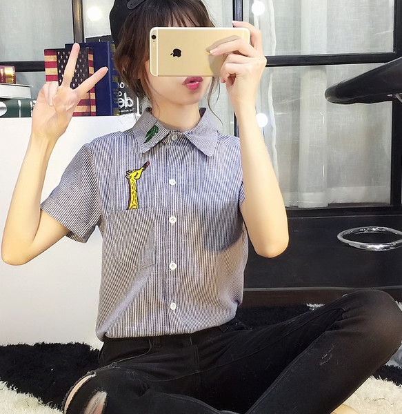 Летни дамски ризи подходящи за ежедневие с къси ръкави в лилав и сив цвят - 3 модела