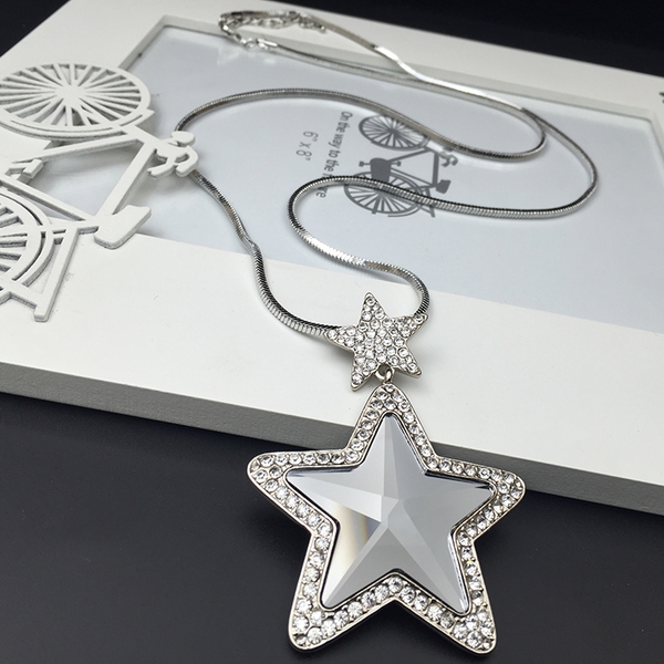 Γυναικεία κολιέ σε μπλε, ασημί και μαύρο - 23 διαφορετικά μοντέλα