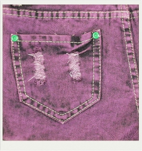 Дамски лилави дънкови шорти  къси шорти 