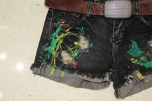 Дамски дънкови шорти къси летни панталони 