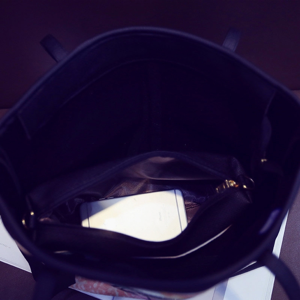 Дамска чанта BABY с голяма дръжка в черен, розов и сив цвят, подходяща за пътуване или всеки ден