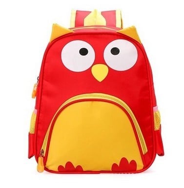 Водоустойчива предучилищна детска раничка подходяща за момчета и момичета в 4 модела - тигър,бухал,мече и жабка