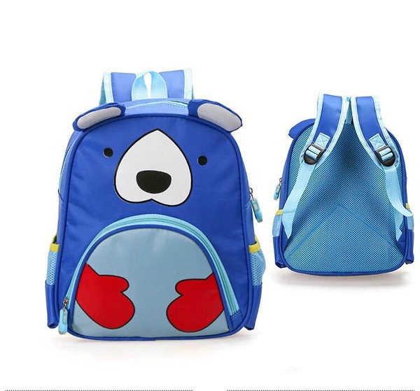 Водоустойчива предучилищна детска раничка подходяща за момчета и момичета в 4 модела - тигър,бухал,мече и жабка