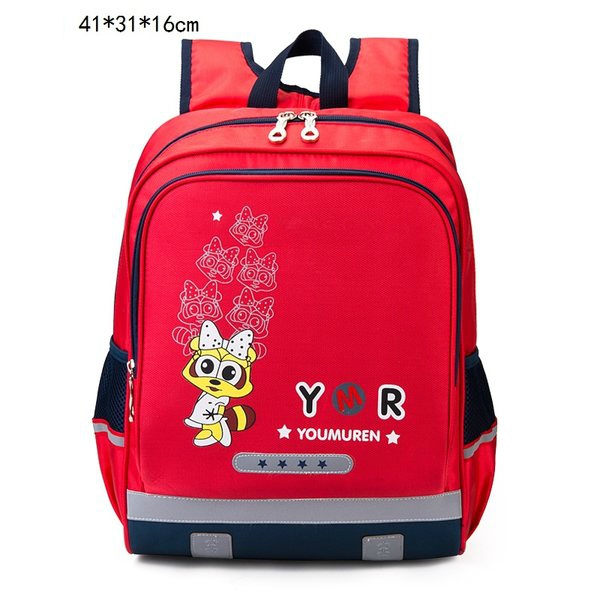 Детска червена розова синя раница за момчета и момичета, училищни анимационни раници