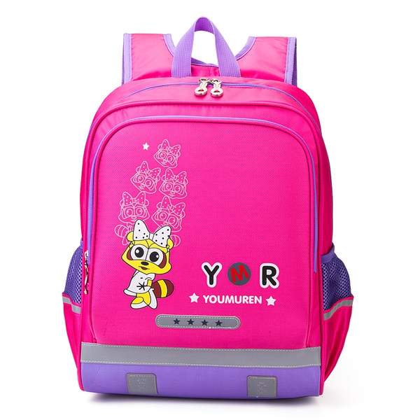 Детска червена розова синя раница за момчета и момичета, училищни анимационни раници