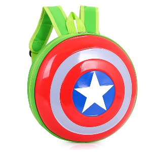 Детска раница на Капитан Америка подходяща за момчета в зелен,син и черен модел