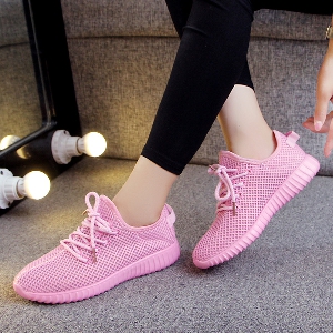 Γυναικεία  αθλητικά παπούτσια για την άνοιξη το καλοκαίρι και το  φθινόπωρο με πλέγμας σε ροζ, γκρι, λευκό, μαύρο χρώμα