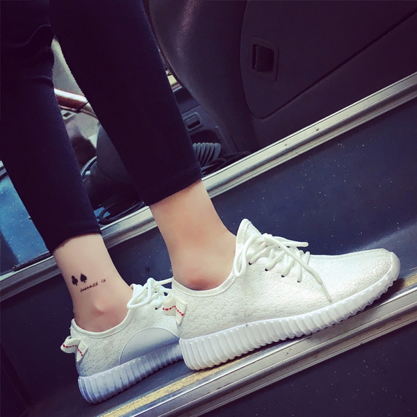 Дамски бели, сиви, черни, розови мрежести маратонки с плоска пета и платнена повърхност