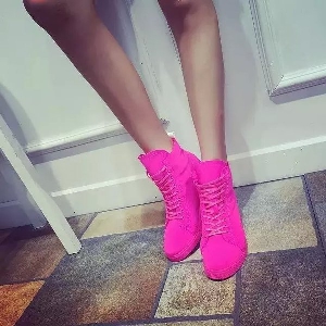 Γυναικεία  αθλητικά παπούτσια σε χρώματα νέον Πλατφόρμα