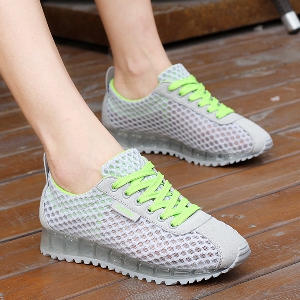 Дишащи мрежести модни спортни обувки дамски маратонки 5 модела