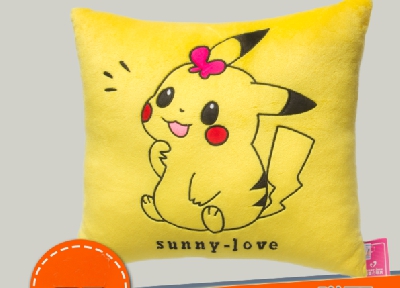 Pokemon go жълта памучна плюшена възглавница на най-популярният покемон за деца и възрастни Пикачу го - височина 40 см