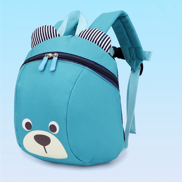 Мини детски раници с мека повърхност за училище Мече червени, сини, черни, цикламени за момченца и момиченца