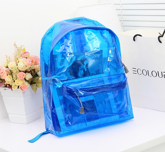 Κυρίες νέον PVC BACKPACK λαμπρή μοντέλο, ελαφρύ, κατάλληλο για  ταξίδια ή καθημερινά