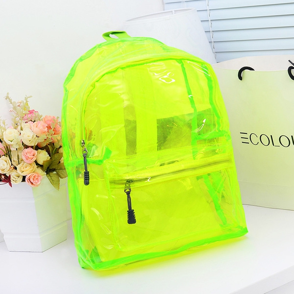 Κυρίες νέον PVC BACKPACK λαμπρή μοντέλο, ελαφρύ, κατάλληλο για  ταξίδια ή καθημερινά