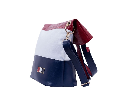 Дамски модерни български чанти от изкуствена кожа 3 модела в комбинации от черни, бели, тъмносини, червени, бежови цветове
