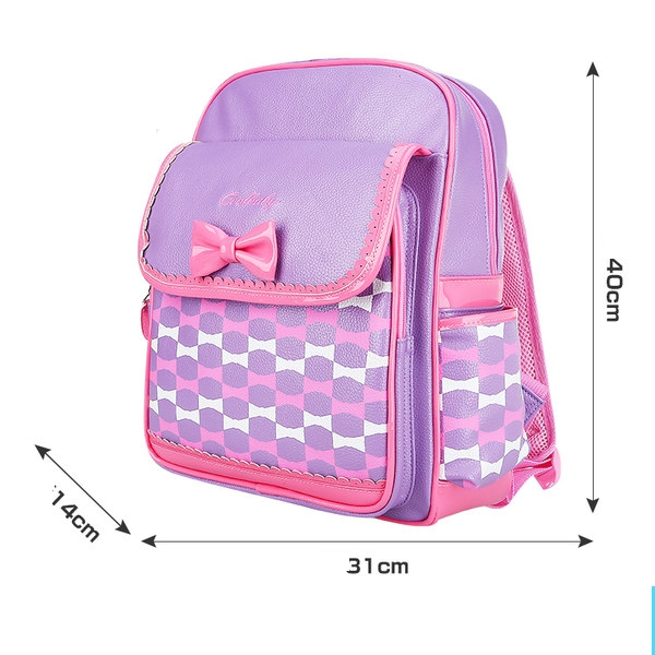 Детски ученически раници за момчета и момичета розови, сини, зелени с панделка за начално и основно училище 