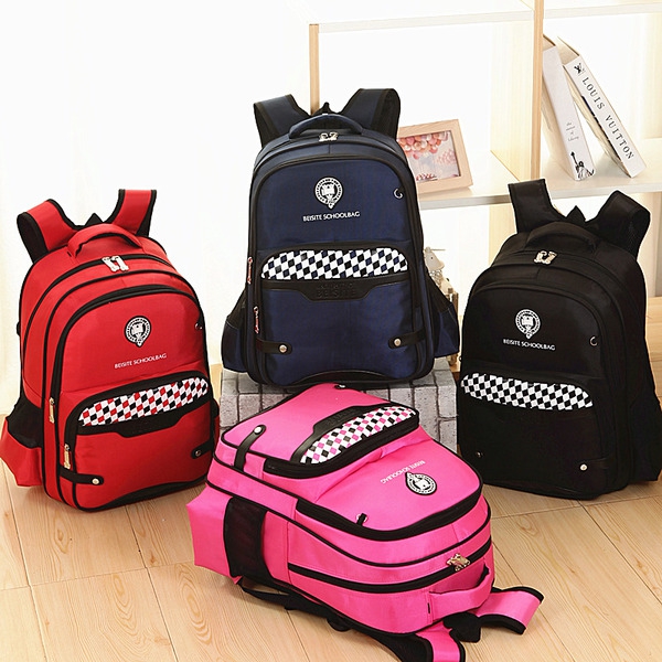 Ученическа раница червена, синя, розова, черна 