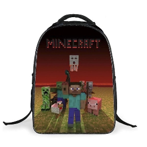 Детски 3D анимационни цветни раници на Minecraft за училище подходящи за момчета и момичета в няколко модела