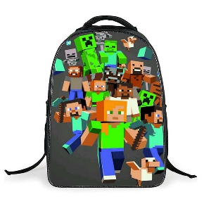 Τα παιδιά Minecraft Children\'s 3D Cartoon Color Backpacks για σχολείο κατάλληλα για αγόρια και κορίτσια σε διάφορα μοντέλα