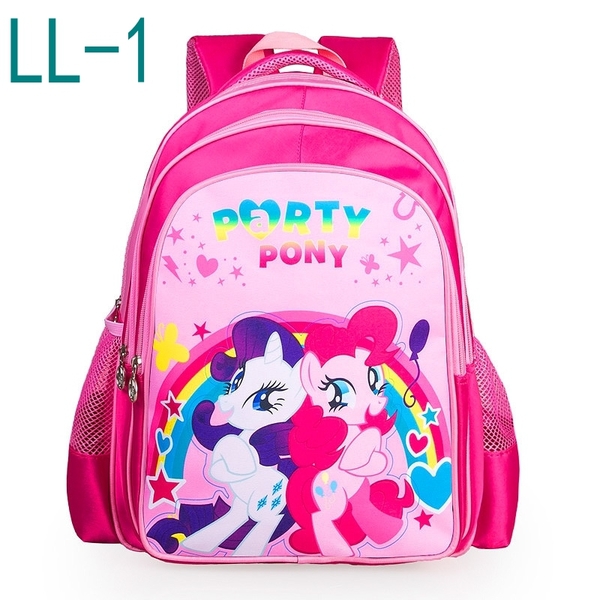Розова детска ученическа раница с пони: 3 модела