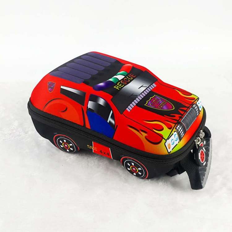 Детска малка раница 3D Автомобил за момчета за детска градина