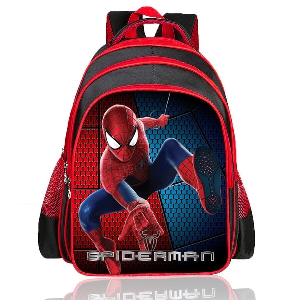 Παιδικά  σακίδια μοναδικά για το  σχολείο για τα αγόρια Spiderman 3D animations και IronMan κόκκινα χρώματα