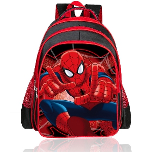 Παιδικά  σακίδια μοναδικά για το  σχολείο για τα αγόρια Spiderman 3D animations και IronMan κόκκινα χρώματα