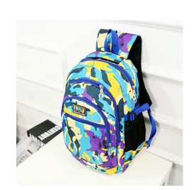 Детски ученически раници за момчета и момичета - 4 цветни камуфлаж модела с мека повърхност 