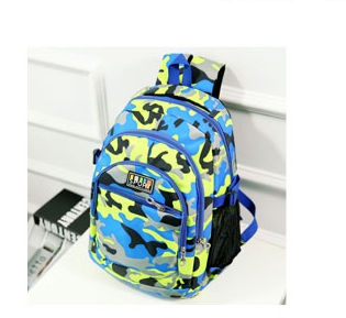 Детски ученически раници за момчета и момичета - 4 цветни камуфлаж модела с мека повърхност 